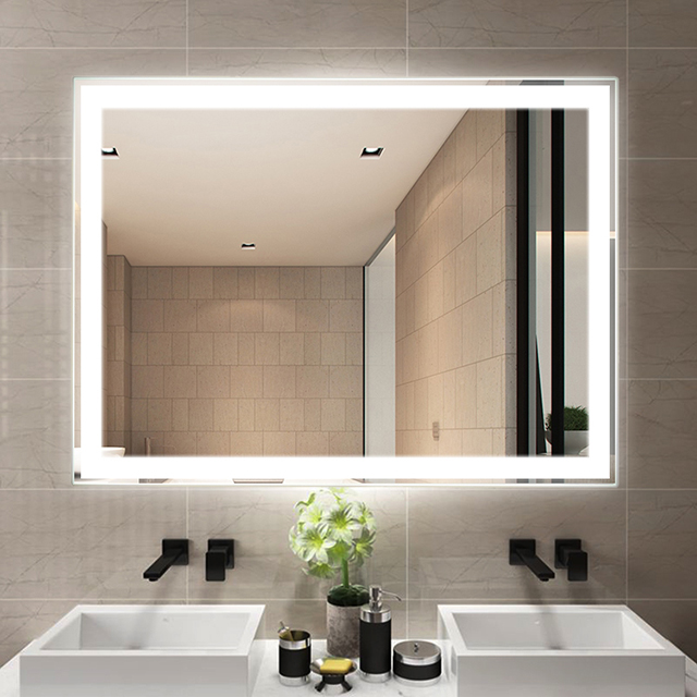 DP313 LED 发光防雾方形壁挂浴室镜带调光器